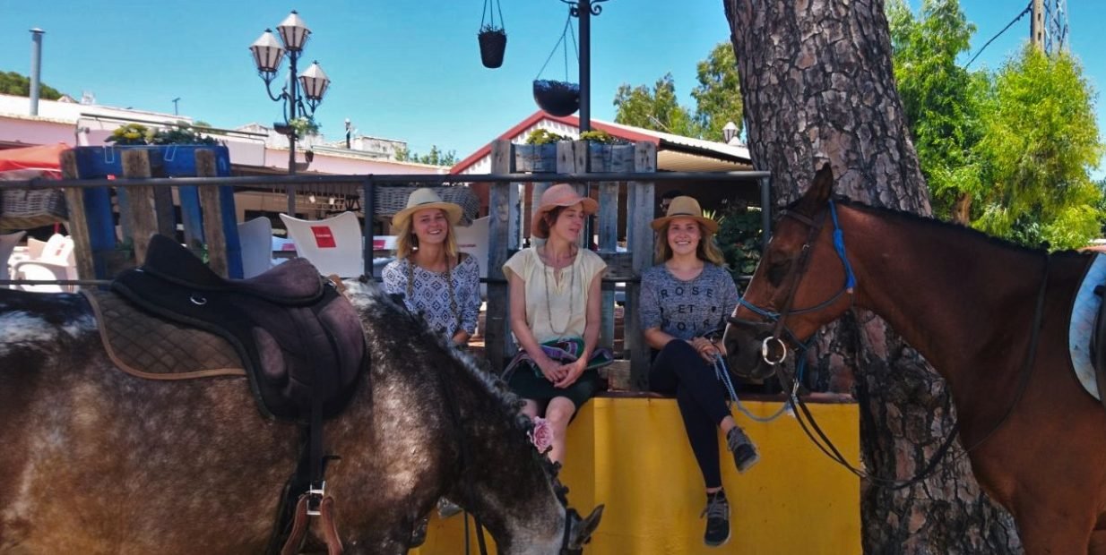 Grazina (aka Grace) and her horse Currito presents her volunteer exchange at Campo Bajo horse ranch in Spain, Andalucia