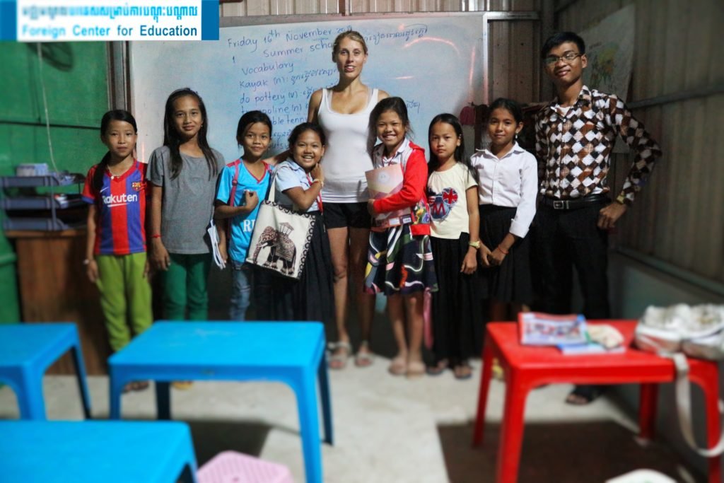 Cambodia, teaching English