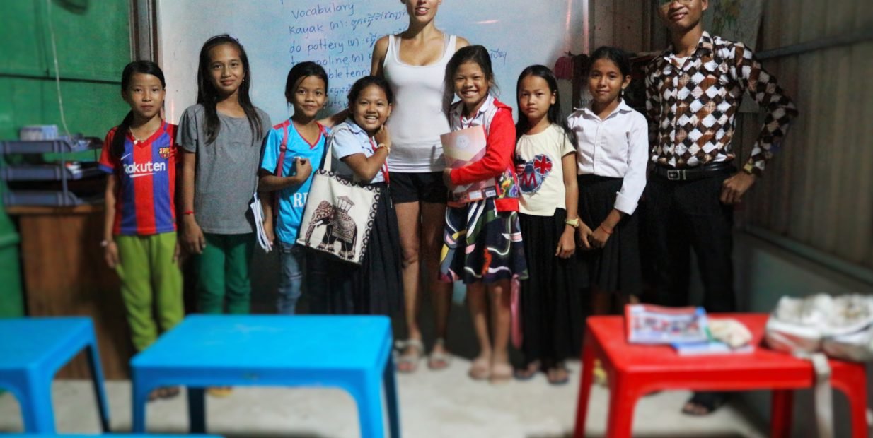 Cambodia, teaching English