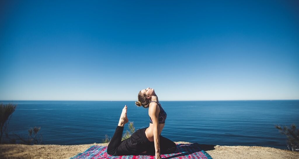 Meditation, yoga, spirituality, retreat, beach, sea, acroyoga, energy, chi, girl, px