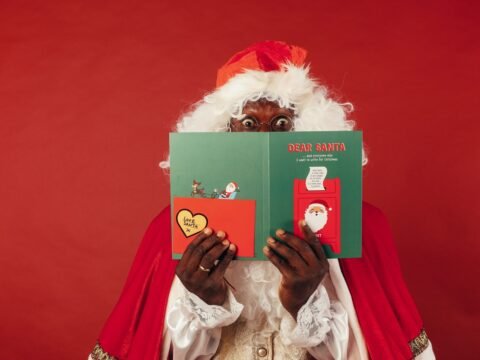 black santa claus, merry christmas, noel, natale,
