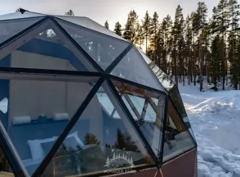 Sweden, igloo, yurt, tipi, glamping, volunteer project