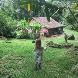 organic farm, Brazil, volunteer exchange, food and accommodation, child