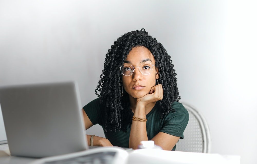 job search, woman, glasses, laptop