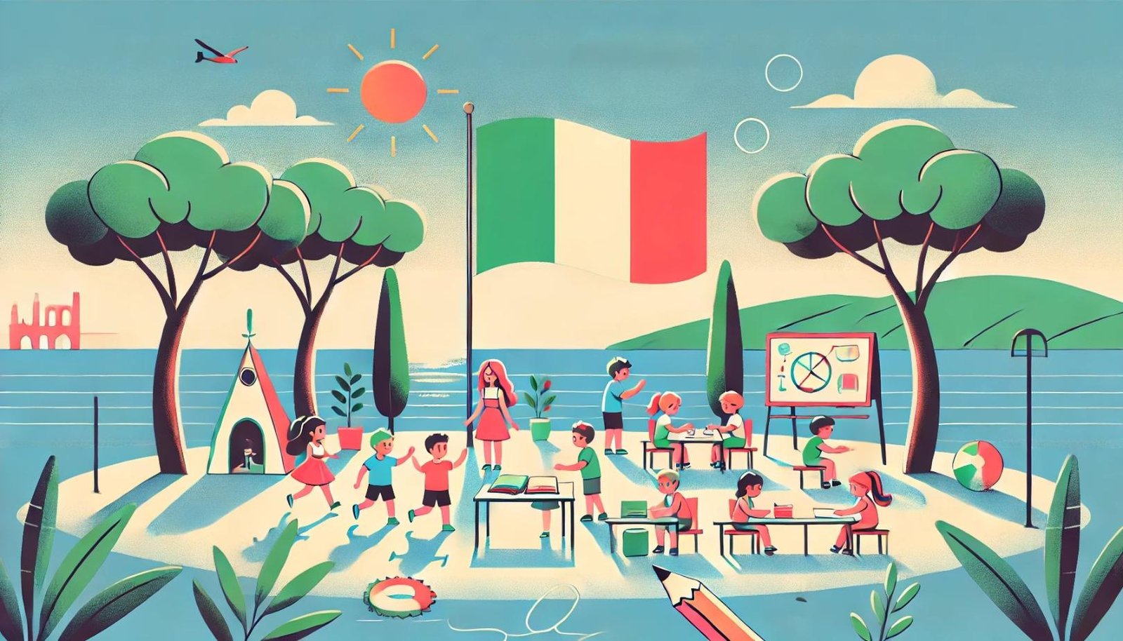 Italy, summer camp