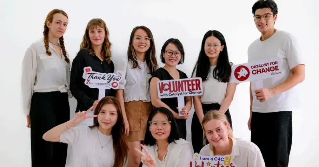 Vietnam, volunteers, team, Catalyst for Change, English teachers, volunteer program