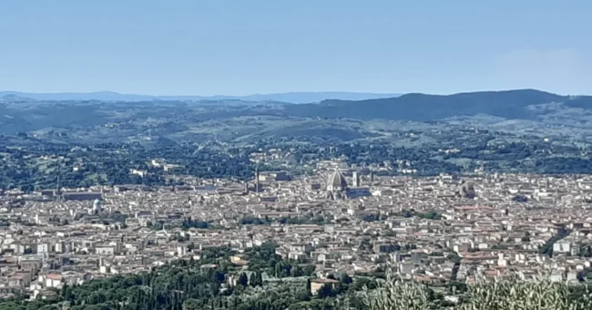 Florence, Italy, Via degli Dei, walking, trekking, panoramic view, Fabio Viroli