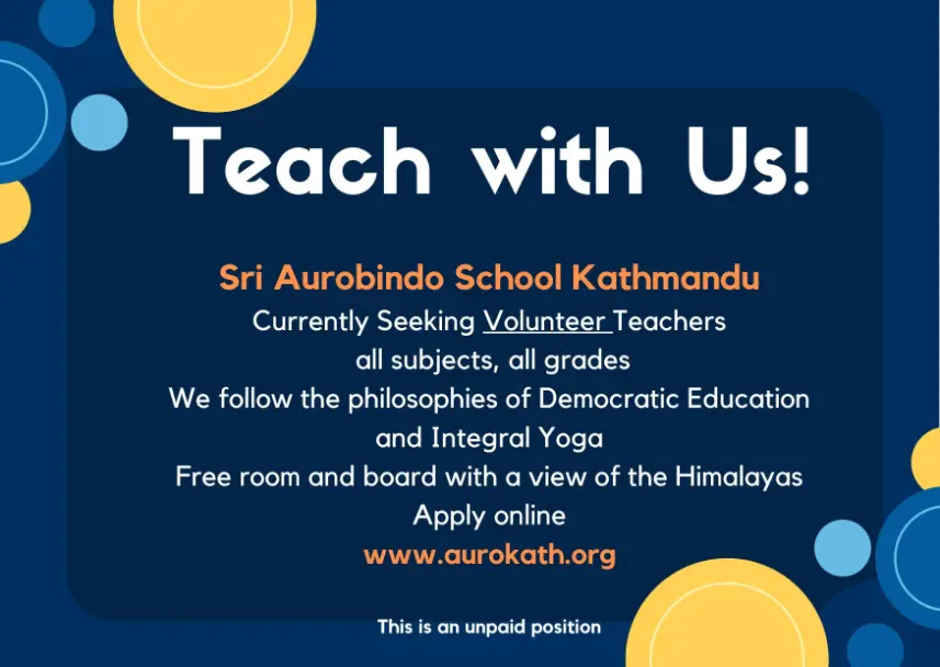 teach abroad Nepal free accommodation